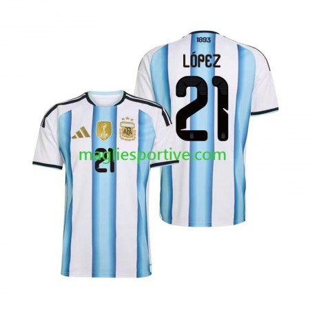 Completo Calcio Argentina Jose Manuel Lopez 21 Divisa Prima Mondiali 2026 Completo Calcio Argentina Jose Manuel Lopez 21 Divisa Prima Mondiali 2026